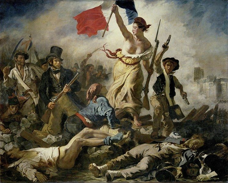 Eugène Delacroix - La libertad guiando al pueblo
