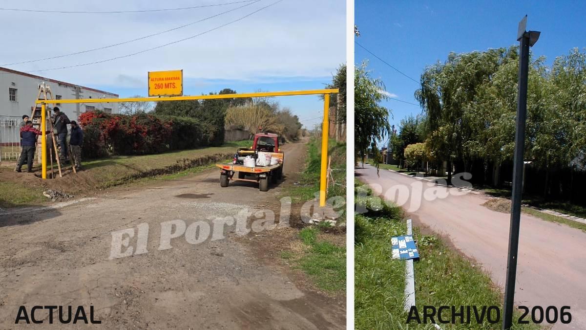 La municipalidad coloca arcos limitadores de altura. ¿Durarán esta vez?